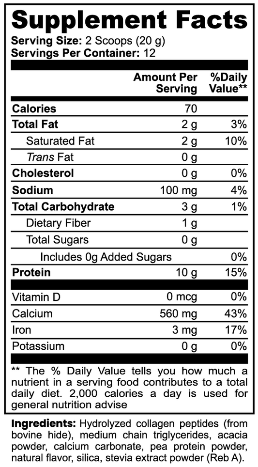 Grass-Fed Collagen Peptides Powder – French Vanilla Flavor | PrimeCaps