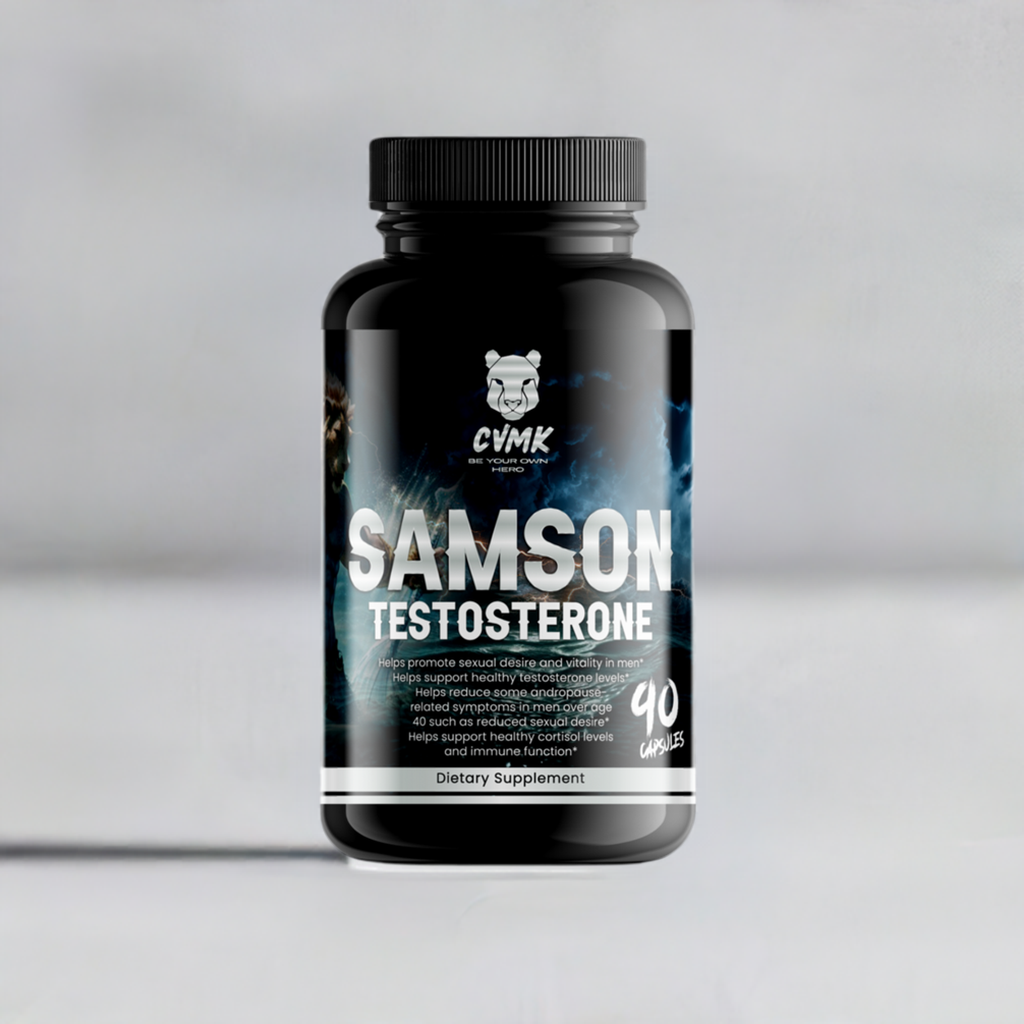 SAMSON Men’s Vitality Supplement – Testosterone & Energy Support for Men 30+