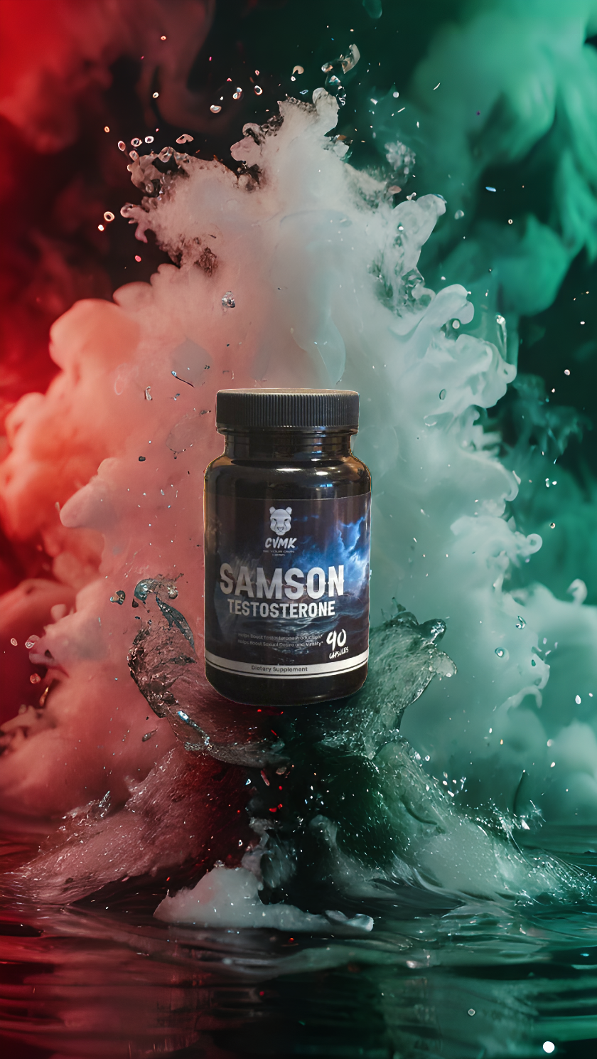 SAMSON Men’s Vitality Supplement – Testosterone & Energy Support for Men 30+