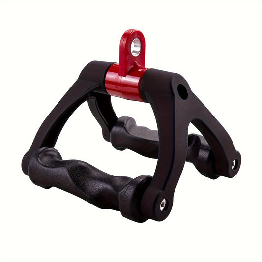 Ergonomic Triangle V-Shaped Grip Handle - Non-Slip Tpe Resistance Band Attachment(Red)-0