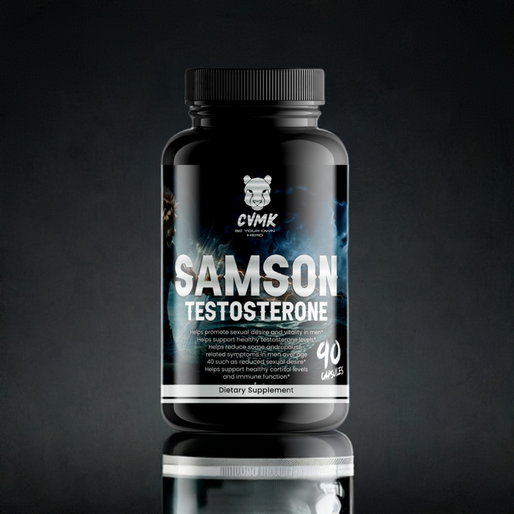 SAMSON Men’s Vitality Supplement – Testosterone & Energy Support for Men 30+