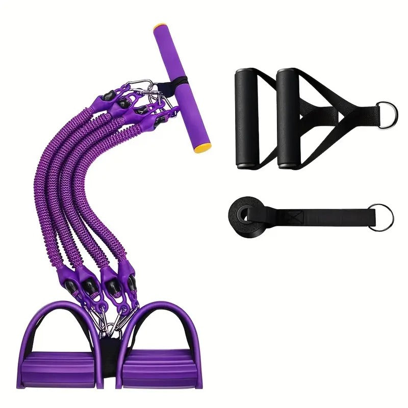 Chest Expander Pedal Resistance Band Home Fitness-0